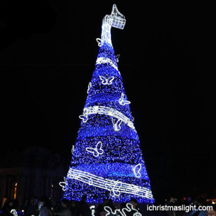 Big blue Christmas trees manufacturer