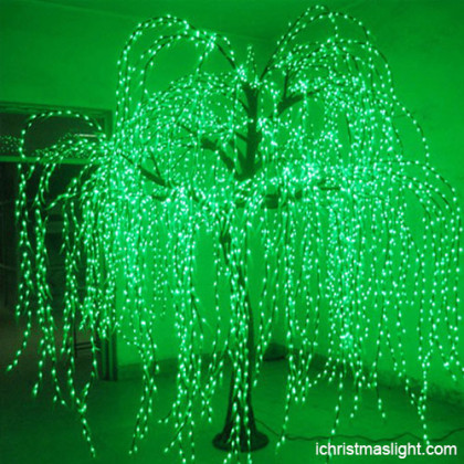 Lighted willow tree for restaurant decoration