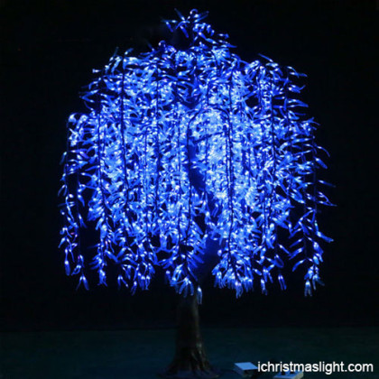 Blue led willow tree Christmas decorations