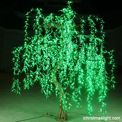 Artificial LED lighted willow tree