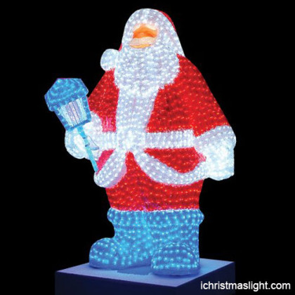 Life size LED Santa Claus for outdoor use