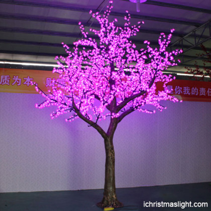 Outdoor led tree lights pink artificial tree