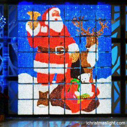 Santa Claus decorations with LED lights