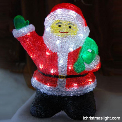 Animated santa claus LED decoration