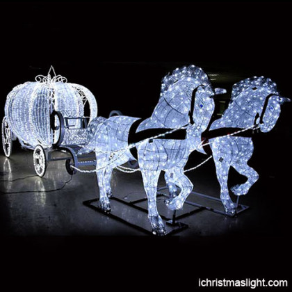 Holiday decorative LED Cinderella carriage