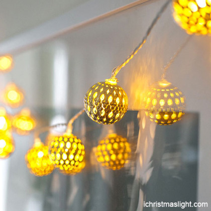 LED garden light iron ball string lights