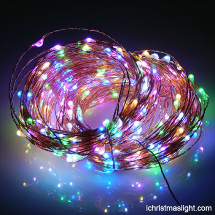 Battery operated christmas lights copper wire