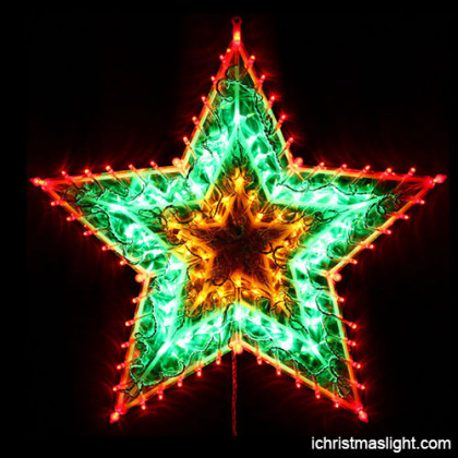 Outdoor xmas lights multicolor LED star