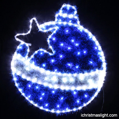 Decorative hanging LED 2D Christmas ball
