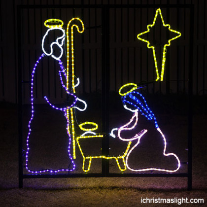 Rope light nativity scene outdoor wholesale
