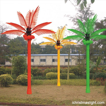 Outdoor landscape LED lighted palm tree