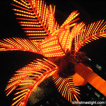 Yellow LED palm tree light manufacturer
