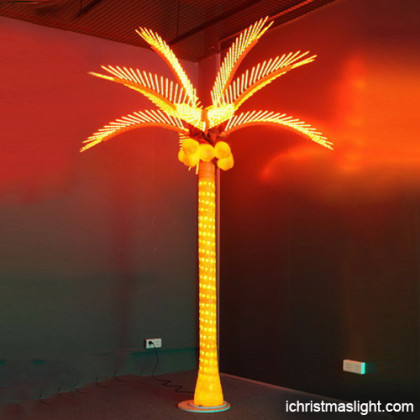 Outdoor LED lighted palm trees for sale
