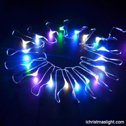 Color changing silver wire LED copper lights