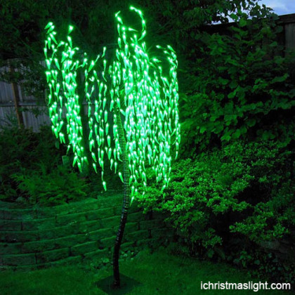 Holiday outdoor weeping willow led tree