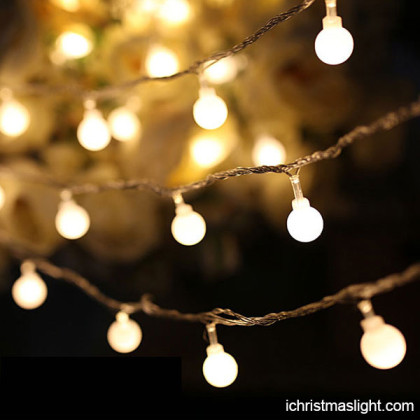 Outdoor warm light bulb string ball lights
