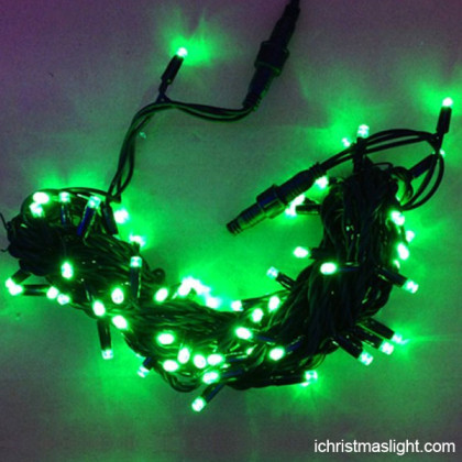 Connectable LED green christmas lights