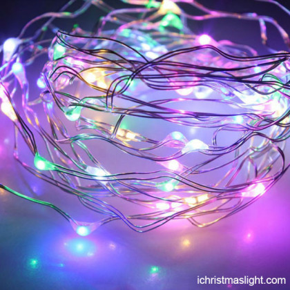 Multi color christmas lights LED copper lights