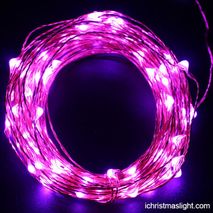 LED pink copper christmas garden lights