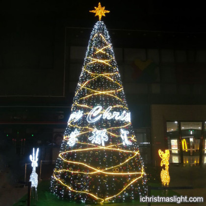 Outdoor christmas trees with lights for sale