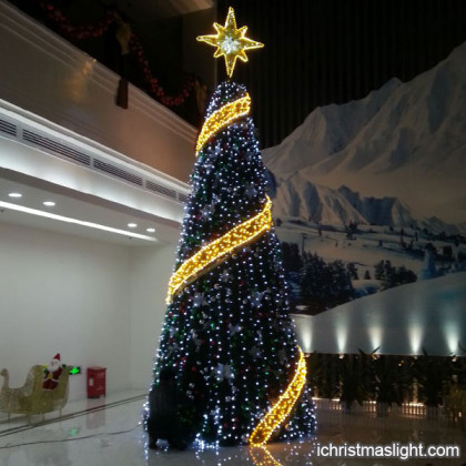 Lighted Christmas trees made in China