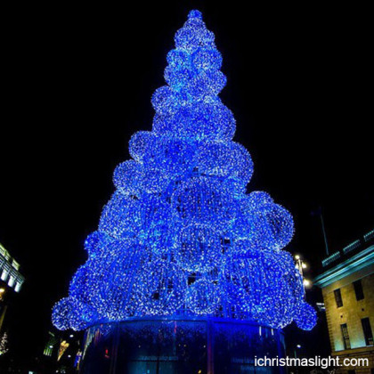 LED christmas trees blue ball light trees
