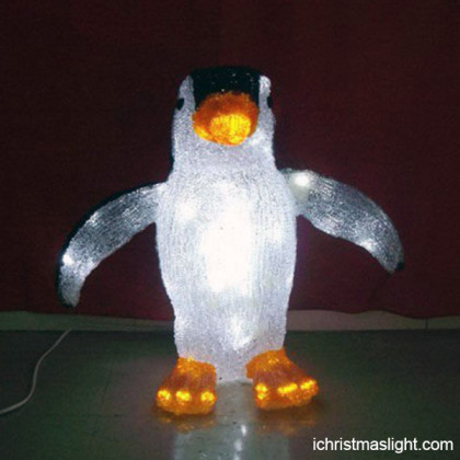 Acrylic LED decor penguin christmas lights