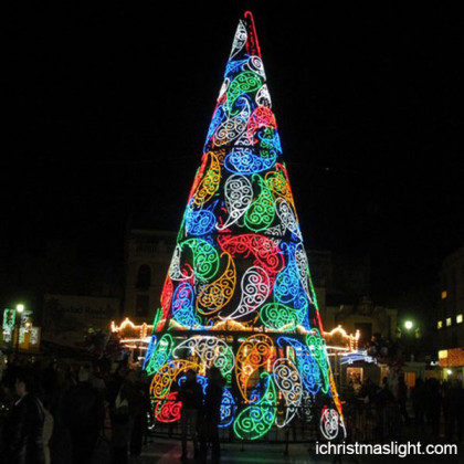 Creative LED big colored christmas trees