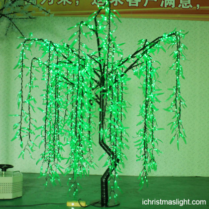 Popular LED lighted willow trees in China