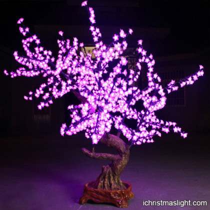 Indoor LED lighted cherry flowering trees