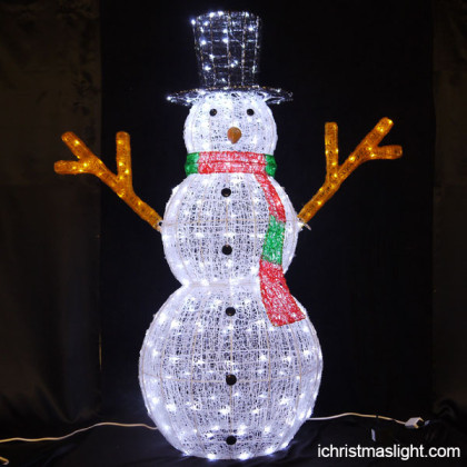 Christmas lawn decorations LED snowman