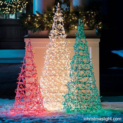 Commercial Christmas decor LED light trees
