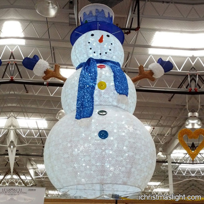 Big lighted Christmas snowman decorations