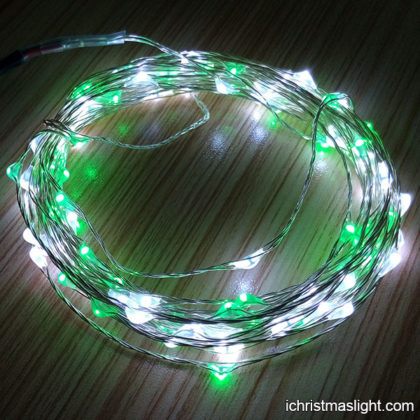 Green and white Xmas outdoor fairy lights