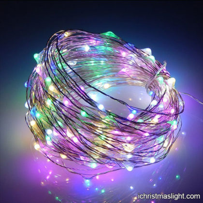 Multicolor copper wire LED starry lights