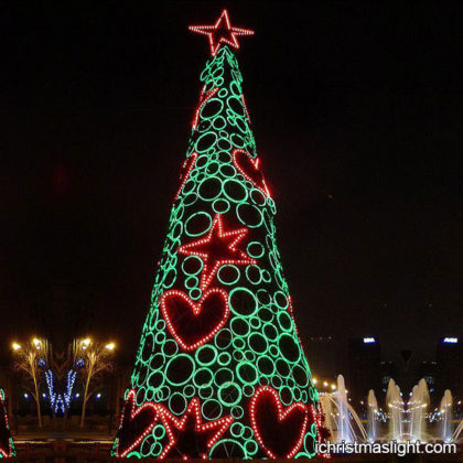 Different commercial LED christmas tree