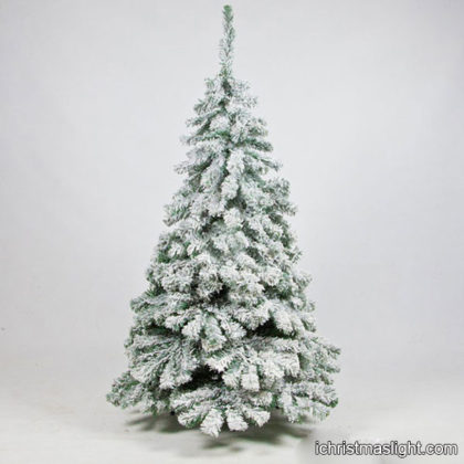 White Christmas tree with LED string light