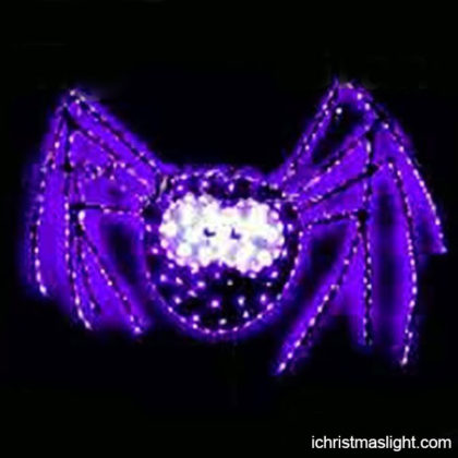Halloween lighted decorations purple spider