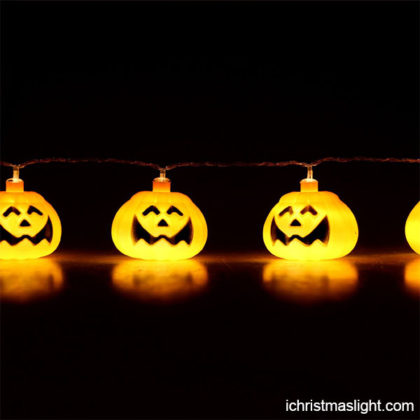 Decorative Halloween pumpkin string lights