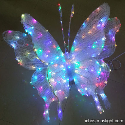 Color changing outdoor decor LED butterfly