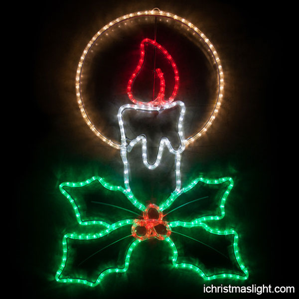 Christmas candle decorations motif lights | iChristmasLight
