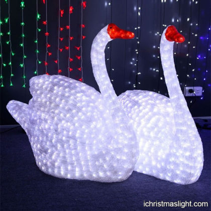 Christmas yard decorations LED swans