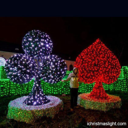 Big Christmas lights for casino decoration