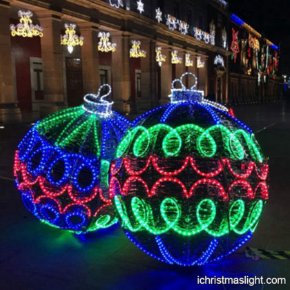 Commercial Christmas displays big balls