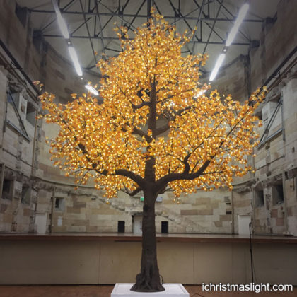 Festive decorative LED lighted maple tree