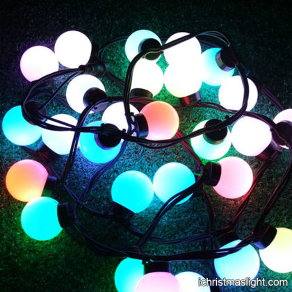 Color changing LED ball fairy lights