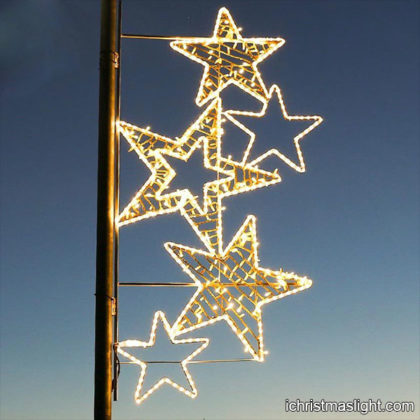 Street decorative star Christmas lights