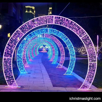 Christmas arch lights for park decoration