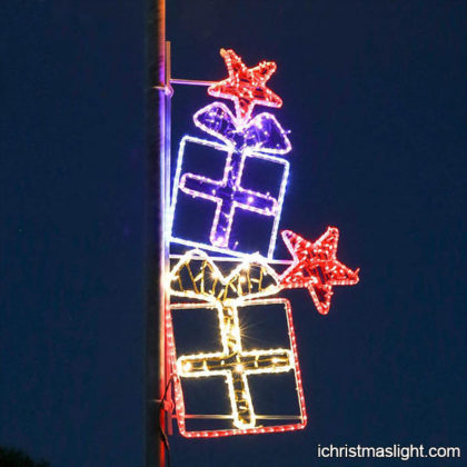 Exterior Christmas lights for pole decor