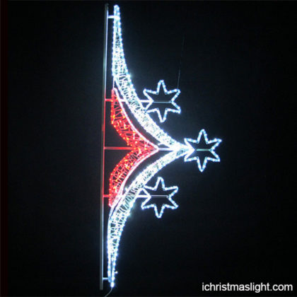 Street red and white LED Christmas lights